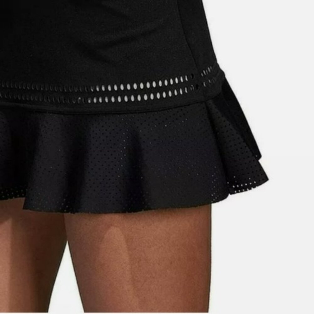 NWT Adidas Stella McCartney Tennis Skirt Skort Black w/ shorts M Medium - Picture 5 of 8